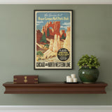Vintage 1920S Adirondack Mountains Unframed Print Wall Art