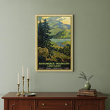 12" X 18" Vintage 1920S Adirondack Mountains Wall Art