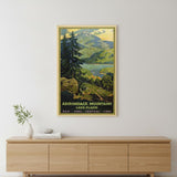 New York Railroad Vintage Travel Unframed Print Wall Art