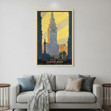 Cleveland Union Terminal Vintage Travel Unframed Print Wall Art