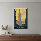 Cleveland Union Terminal Vintage Travel Unframed Print Wall Art