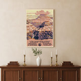 24" X 32" Grand Canyon C1938 Vintage Travel Poster Wall Art