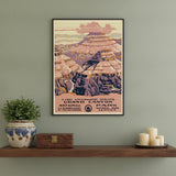 8.5" X 11" Grand Canyon C1938 Vintage Travel Poster Wall Art