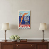 20" X 30" Great Lakes 1937 Vintage Travel Poster Wall Art