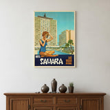8.5" X 11" Hotel Sahara C1960S Las Vegas Vintage Travel Poster Wall Art