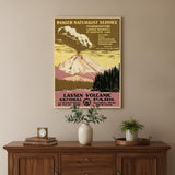 20" X 28" Lassen Volcanic National Park Vintage Travel Poster Wall Art