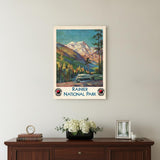 20" X 28" Rainier National Park C1920S Vintage Travel Poster Wall Art