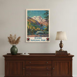 18" X 24" Rainier National Park C1920S Vintage Travel Poster Wall Art