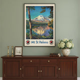 20" X 28" Mt. St. Helens C1920S Vintage Travel Poster Wall Art