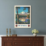 18" X 24" Mt. St. Helens C1920S Vintage Travel Poster Wall Art
