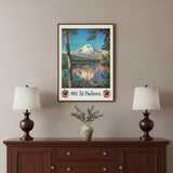 8.5" X 11" Mt. St. Helens C1920S Vintage Travel Poster Wall Art