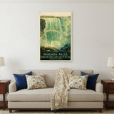 24" X 36" Niagra Falls New York C1920S Vintage Travel Poster Wall Art