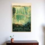 24" X 36" Niagra Falls New York C1920S Vintage Travel Poster Wall Art