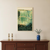 9" X 12" Niagra Falls New York C1920S Vintage Travel Poster Wall Art