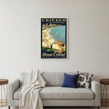 Vintage 1929 Chicago Vacation Travel Unframed Print Wall Art