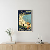 Vintage 1929 Chicago Vacation Travel Unframed Print Wall Art