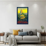 Washington Dc Vintage Travel Unframed Print Wall Art