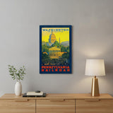 Washington Dc Vintage Travel Unframed Print Wall Art