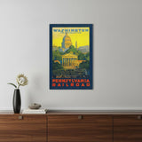 Washington Dc Vintage Travel Unframed Print Wall Art