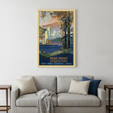 West Point New York Vintage Travel Unframed Print Wall Art