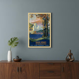 West Point New York Vintage Travel Unframed Print Wall Art