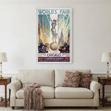 Vintage 1933 Chicago Worlds Fair Unframed Print Wall Art