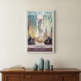 12" x 18" Vintage 1933 Chicago Worlds Fair Wall Art