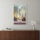 New York 1939 World's Fair Vintage Travel Unframed Print Wall Art