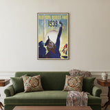 New York 1939 World's Fair Vintage Travel Unframed Print Wall Art