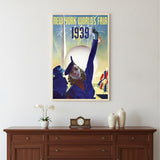 New York 1939 World's Fair Vintage Travel Unframed Print Wall Art