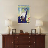 New York 1939 World's Fair Vintage Travel Unframed Print Wall Art