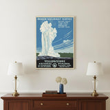 24" x 32" Yellowstone National Park c1938 Vintage Travel Poster Wall Art