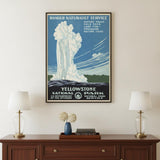 18" x 24" Yellowstone National Park c1938 Vintage Travel Poster Wall Art