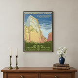 8.5" x 11" Zion National Park c1938 Vintage Travel Poster Wall Art