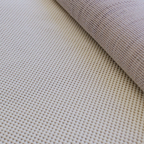5' x 7' Ivory Striped Weave Non Slip Rug Pad