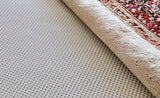 6' x 9' Ivory Striped Weave Non Slip Rug Pad