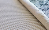 9' x 12' Ivory Striped Weave Non Slip Rug Pad