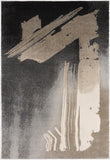 8' X 10' Gray Abstract Power Loom Area Rug