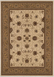 8' X 11' Beige And Ivory Oriental Area Rug