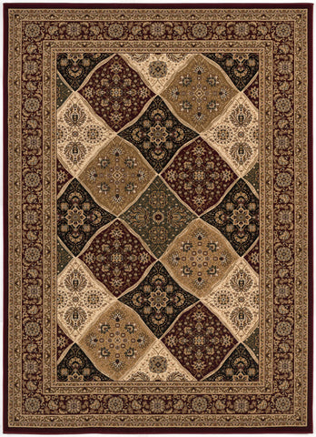 20' Red And Beige Oriental Runner Rug
