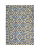 3' x 4' Blue Decorative Lattice Area Rug