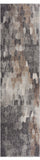 2' X 20' Beige Cobblestone Pattern Runner Rug