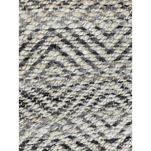 8' X 10' Gray And Ivory Geometric Washable Indoor Outdoor Area Rug