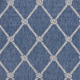 8' X 10' Blue And Gray Indoor Outdoor Area Rug