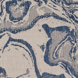 8' X 10' Artichoke Green And Beige Floral Washable Indoor Outdoor Area Rug