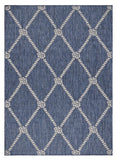 3' X 5' Blue And Gray Indoor Outdoor Area Rug