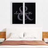 Two Piece Always and Forever Wall Art