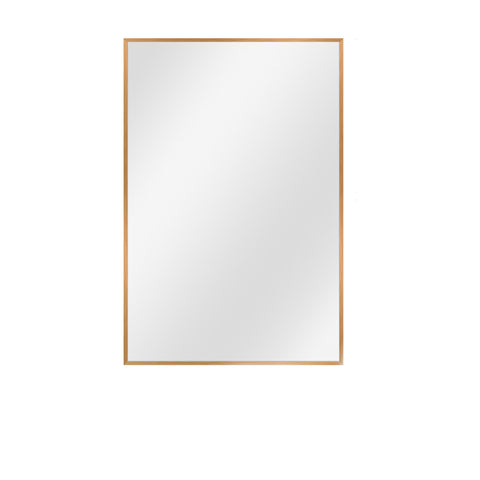 36" Gold Aluminum Framed Accent Mirror