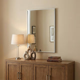 36" Silver Metal Accent Mirror