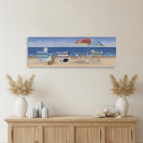 Dogs Perfect Beach Day Unframed Canvas Wall Art